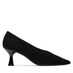 Czółenka HÖGL. Czarne czółenka Högl, bez wzorów, bez obcasa, bez zapięcia. Za 559.99 zł.