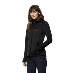 Kurtka Damska Z Kapturem Hirschberg. Czarne kurtki Jack Wolfskin, l, bez wzorów, z materiału, z kapturem. Za 566.99 zł.