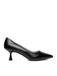 JENNY Szpilki CEO-CD24-212-1 Czarny. Czarne szpilki Jenny, bez wzorów, z materiału, bez obcasa, na szpilce, bez zapięcia. Za 129.99 zł.