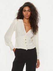 Liu Jo Bluzka CA4044 TS055 Écru Regular Fit. Bluzki Liu Jo, bez wzorów, z syntetyku, bez kołnierzyka, bez ramiączek. Za 399.99 zł.