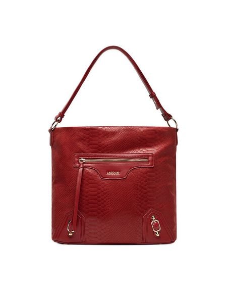 Lasocki Torebka C-LSK-X-007-08 Czerwony. Czerwone torebki klasyczne Lasocki, bez wzorów, z materiału, bez dodatków. Za 199.99 zł.