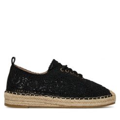 Espadryle DeeZee. Czarne espadryle DeeZee, bez wzorów, bez obcasa. Za 119.99 zł.