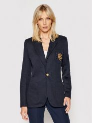 Polo Ralph Lauren Marynarka Blz 211795348002 Granatowy Slim Fit. Niebieskie marynarki i żakiety Polo Ralph Lauren, bez wzorów, z wiskozy, bez ramiączek. Za 1,029.00 zł.
