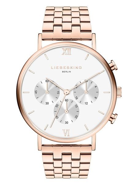 Liebeskind Chronograf w kolorze różowozłoto-białym rozmiar: onesize. Białe, analogowe zegarki Liebeskind, ze stali. Za 546.48 zł.