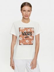 Vans T-Shirt Tropic Fill Floral Bff VN000GGW Écru Regular Fit. T-shirty Vans, m, bez wzorów, z bawełny, bez kołnierzyka, bez ramiączek. Za 99.99 zł.