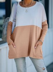 Milan Kiss Sweter w kolorze karmelowo-kremowym rozmiar: S. Brązowe swetry Milan Kiss, s, bez wzorów, bez ramiączek. Za 78.99 zł.