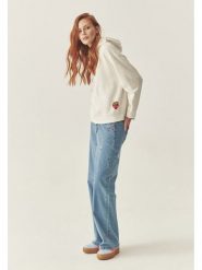 TATUUM Bluza w kolorze biało-czerwonym rozmiar: S. Białe bluzy Tatuum, s, bez wzorów, bez ramiączek, z kapturem. Za 162.87 zł.