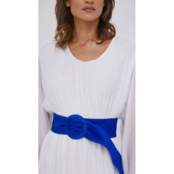 Answear Lab pasek zamszowy damski. Niebieskie paski Answear Lab, bez wzorów, z zamszu. Za 79.99 zł.