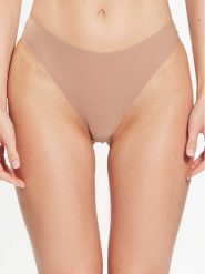 Chantelle Stringi Soft Stretch C26490 Brązowy. Brązowe stringi Chantelle, bez wzorów, z syntetyku. Za 59.99 zł.