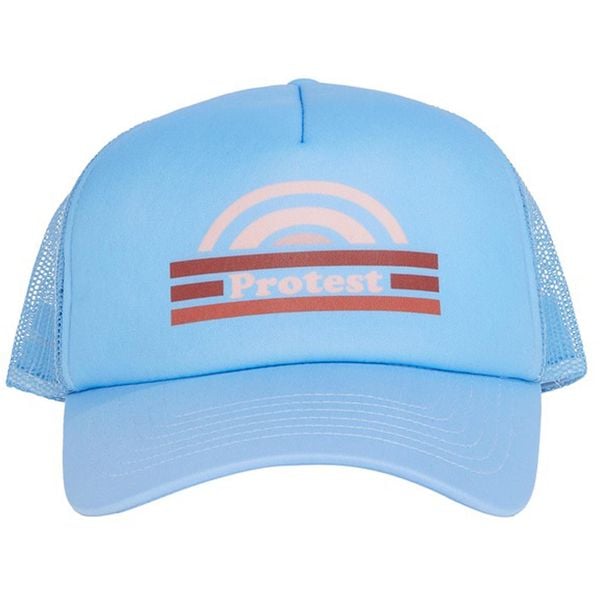 Czapka damska Protest PRTEREMITA cap. Niebieskie czapki z daszkiem Protest, na lato, bez wzorów, z materiału. Za 119.99 zł.