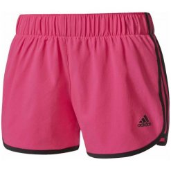 Adidas Spodenki m10 Short Woven Shock Pink /Black M 3". Czarne szorty sportowe adidas, ze skóry. W wyprzedaży za 89.00 zł.