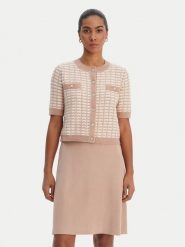 Morgan Komplet sweter i sukienka 261-RMORESA Beżowy Slim Fit. Brązowe sukienki Morgan, m, bez wzorów, z dzianiny, bez ramiączek. Za 399.99 zł.