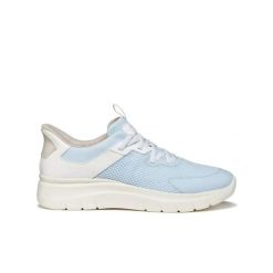 Sneakersy damscy Geox Plummery Plus. Niebieskie buty sportowe lifestyle Geox, bez wzorów, sportowe, bez zapięcia. Za 387.50 zł.