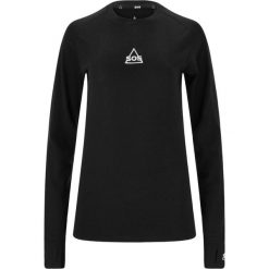 Damska koszulka termoaktywna SOS Nuuk. Czarne t-shirty sportowe SOS, xs, bez wzorów, z materiału, bez ramiączek, narciarskie. Za 374.50 zł.