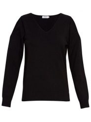 MOSS COPENHAGEN Sweter "Zaida Rachelle" w kolorze czarnym rozmiar: XS/S. Czarne swetry Moss Copenhagen, s, bez wzorów, z wiskozy, klasyczne, bez ramiączek. Za 70.24 zł.
