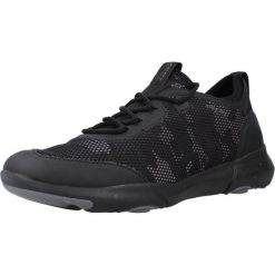 Buty GEOX D NEBULA X Czarny. Czarne buty trekkingowe Geox, z tkaniny, bez zapięcia. Za 321.99 zł.