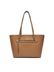 DKNY Torebka R42A3E20 Brązowy. Brązowe torebki klasyczne DKNY, bez wzorów, ze skóry, bez dodatków. Za 569.99 zł.
