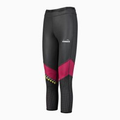 Legginsy damskie DIADORA L. 6/8 REVERSIBLE TIGHTS BE ONE. Czarne bielizna termoaktywna damska Diadora, bez wzorów. Za 109.99 zł.