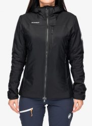 Kurtka ocieplana damska Mammut Rime IN Hooded Jacket. Czarne kurtki Mammut, na zimę, m, bez wzorów, z materiału, biznesowe, bez kaptura. Za 1,055.99 zł.