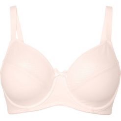 Biustonosz minimizer na fiszbinach. Białe biustonosze bonprix, bez wzorów. Za 59.99 zł.
