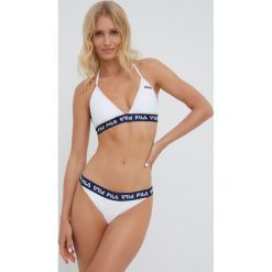 Fila dwuczęściowy strój kąpielowy kolor biały lekko usztywniona miseczka. Białe bikini Fila, bez wzorów, z dzianiny. Za 179.99 zł.