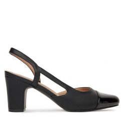 Czółenka Clara Barson. Czarne czółenka Clara Barson, bez wzorów, bez obcasa, bez zapięcia. Za 119.99 zł.