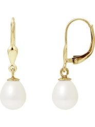 Pearline Złote kolczyki z perłami rozmiar: onesize. Białe kolczyki Pearline, z perłą, złote. Za 826.99 zł.