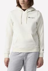 Bluza damska Champion Hooded Sweatshirt kremowa. Brązowe bluzy Champion, l, bez wzorów, z bawełny, sportowe, bez ramiączek, z kapturem. Za 203.99 zł.