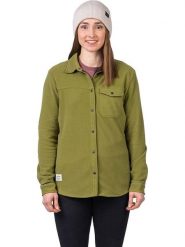 Hannah Koszula polarowa "Bea" w kolorze zielonym rozmiar: 36. Zielone koszule Hannah, bez wzorów, z polaru, bez kołnierzyka, bez ramiączek. Za 208.99 zł.