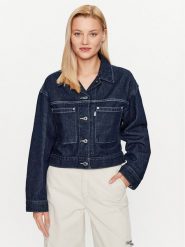 Levi's® Kurtka jeansowa Silvertab A6346-0000 Granatowy Loose Fit. Niebieskie kurtki s, bez wzorów, z bawełny, bez kaptura. Za 299.99 zł.