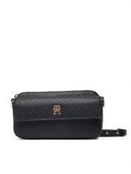 Tommy Hilfiger Torebka Th Icon Camera Bag Mono AW0AW18922 Czarny. Czarne listonoszki Tommy Hilfiger, bez wzorów, ze skóry, bez dodatków. Za 529.99 zł.