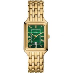 Fossil Kobietyzegarek Fossil Raquel Gold złoto - stal nierdzewna Zegarki damskie 1 ct Damski. Żółte zegarki Fossil, szklane. Za 1,446.99 zł.