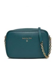 Patrizia Pepe Torebka CB0071/L001-G592 Turkusowy. Niebieskie listonoszki Patrizia Pepe, bez wzorów, ze skóry, bez dodatków. Za 679.99 zł.