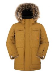 Kamik Parka "Enzo" w kolorze musztardowym rozmiar: 110. Brązowe płaszcze Kamik, m, bez wzorów, bez kaptura. Za 294.95 zł.