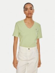 Calvin Klein Jeans T-Shirt Embro Badge J20J222560 Zielony Regular Fit. Zielone t-shirty Calvin Klein Jeans, s, bez wzorów, z bawełny, bez kołnierzyka, bez ramiączek. Za 99.99 zł.