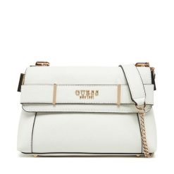 Torebka Guess. Białe listonoszki Guess, z aplikacjami, bez dodatków. Za 389.99 zł.