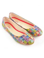 Goby Skórzane baleriny ze wzorem rozmiar: 36. Baleriny Goby, bez wzorów, bez obcasa, bez zapięcia. Za 130.99 zł.