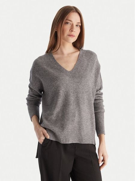 Kontatto Sweter 3M0842C Szary Relaxed Fit. Szare swetry Kontatto, m, bez wzorów, z syntetyku, bez ramiączek. Za 339.99 zł.