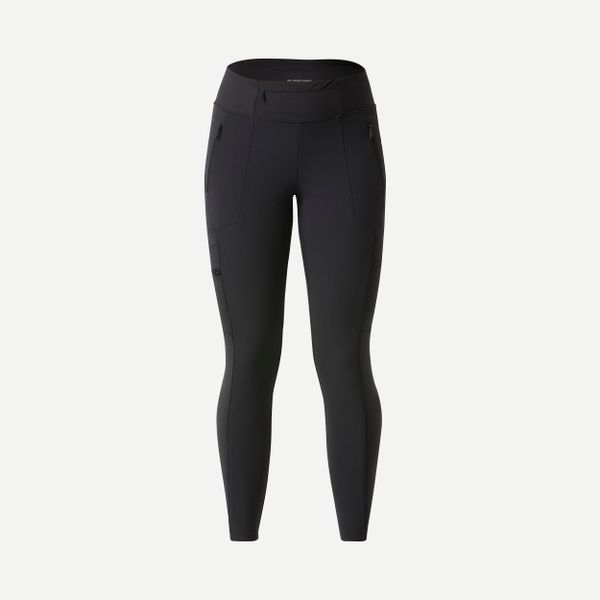 Legginsy trekkingowe damskie Simond Travel 500. Zielone legginsy SIMOND, bez wzorów, z elastanu, sportowe. Za 159.99 zł.