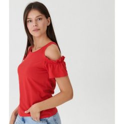 Bluzka cold shoulder - Czerwony. Bluzki marki House. Za 29.99 zł.