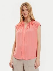 Boss Bluzka Berika 50491355 Różowy Regular Fit. Czerwone bluzki Boss, bez wzorów, z wiskozy, bez kołnierzyka, bez ramiączek. Za 499.99 zł.