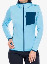 Bluza polarowa damska CMP Solvixa. Niebieskie bluzy bez kaptura CMP, m, bez wzorów, z elastanu, bez kaptura, trekkingowe. Za 269.49 zł.