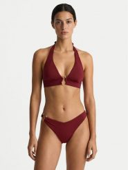 Guess Góra od bikini E6GJ14 KF590 Bordowy. Czerwone bikini Guess, z aplikacjami, z syntetyku. Za 329.99 zł.