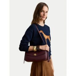 Torebka LAUREN RALPH LAUREN. Czerwone torebki klasyczne Lauren Ralph Lauren, bez wzorów, klasyczne, bez dodatków. Za 1,799.00 zł.