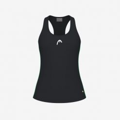 Koszulka bez rękawów damska SPIRIT Tank Top. Czarne topy sportowe Head, xl, bez wzorów. W wyprzedaży za 168.00 zł.