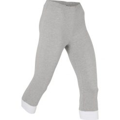 Legginsy rybaczki 3/4, Level 1 bonprix jasnoszary melanż - biały. Legginsy marki bonprix. Za 34.99 zł.