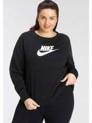 Nike Bluza w kolorze czarnym rozmiar: 2X. Czarne bluzy Nike, bez wzorów, bez kaptura. Za 188.85 zł.