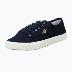 Trampki damskie GANT Pillox. Niebieskie trampki Gant, bez wzorów, z bawełny, klasyczne, bez zapięcia. Za 219.99 zł.