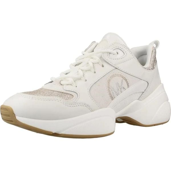 Buty MICHAEL KORS 43T6BWFS3L Biały. Białe buty trekkingowe Michael Kors Access, ze skóry, bez zapięcia. Za 854.99 zł.