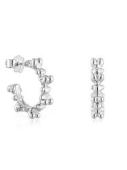 TOUS Kolczyki Bold Bear 1004194700 Srebrny. Szare kolczyki tous, metalowe. Za 349.99 zł.